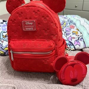 Loungefly Red Mickey Mouse Backpack
